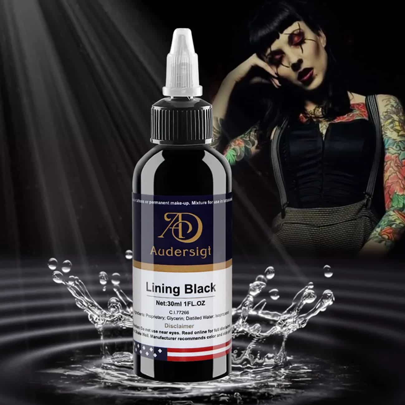 Colore del tatuaggio professionale nero da 1,01 OZ - immagine 4