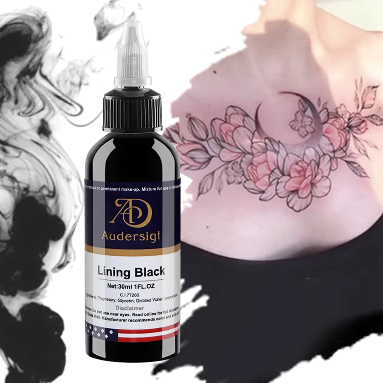 Colore del tatuaggio professionale nero da 1,01 OZ - immagine 6