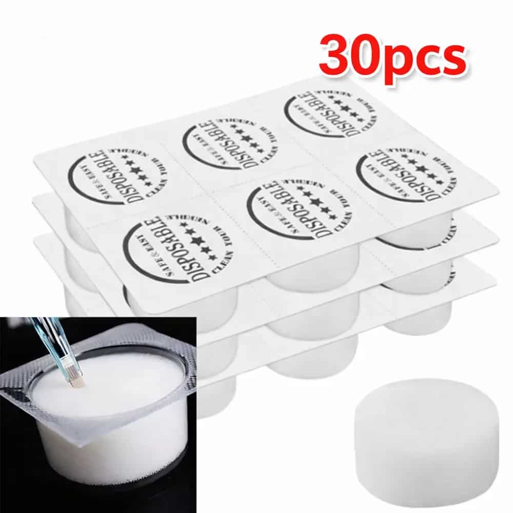 Audersigt 30 pcs Tattoo Needle Cleaning Cup, Professional tattoo workstation organizer for professional tattoo studio setup, hygiene, storage, SKU AP-0001 - image 1