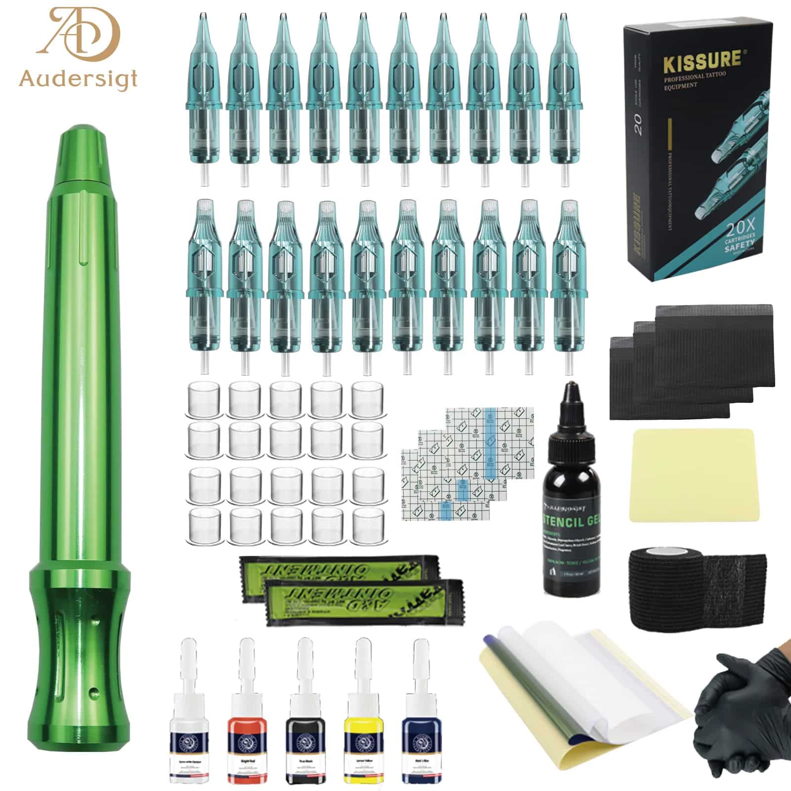 Audersigt Coffret d'aiguilles faites à la main DT06, pour les studios de tatouage professionnels - image 2