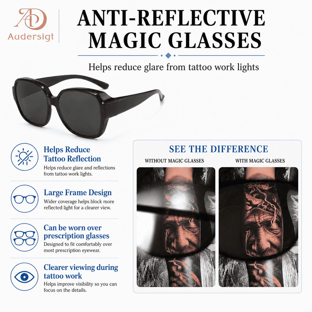 Audersigt Conjunto de luz anti-reflexo para fotografia de tatuagem, Luz antirreflexo para fotografia de tatuagem com polarizador CPL e dimerização remota, SKU AC062 - imagem 6