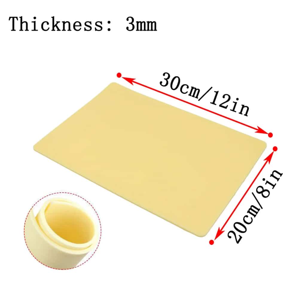 5 pcs 3mm Silicone Tattoo Practice Skin