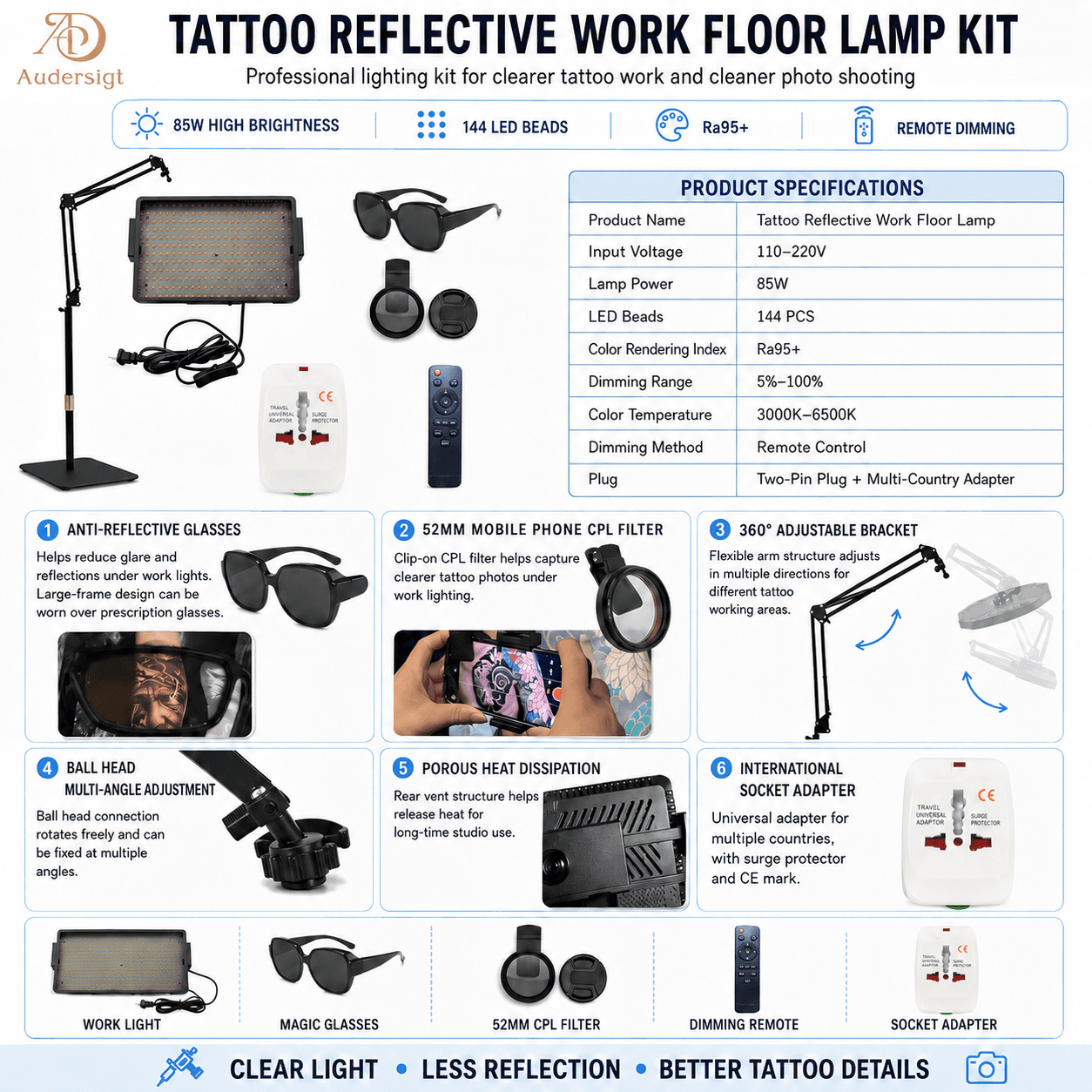 CPL luz kits de tatuagem
