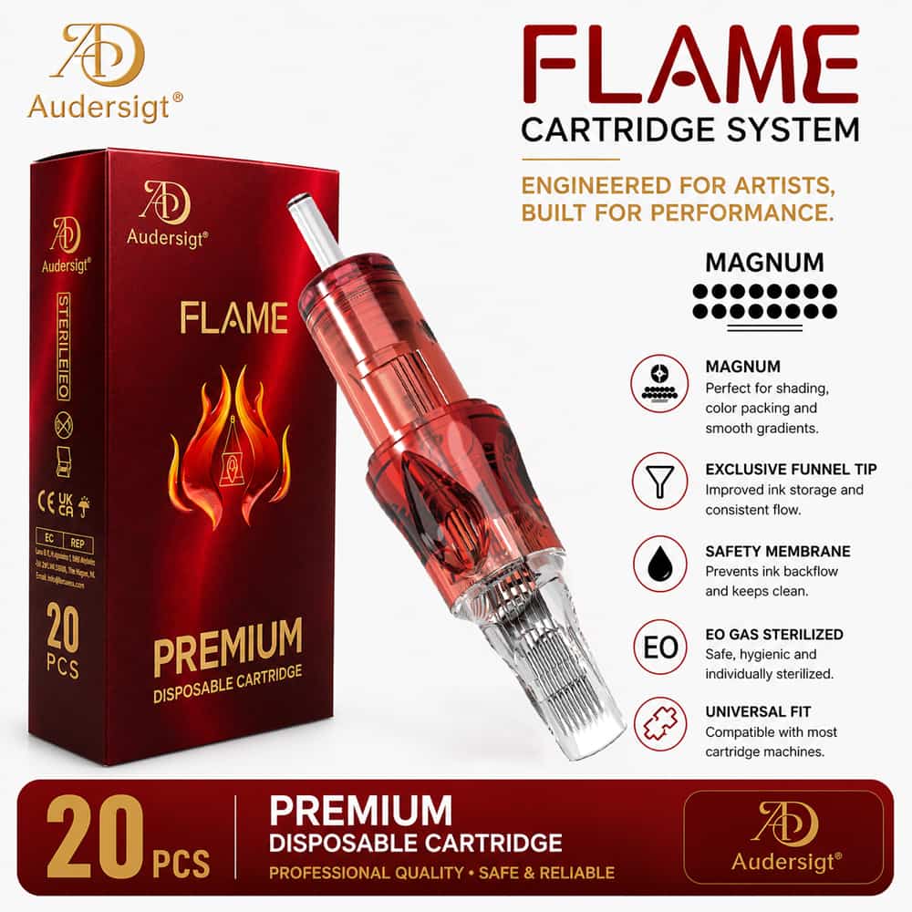 Flame Magnum M1 Tattoo Cartridges