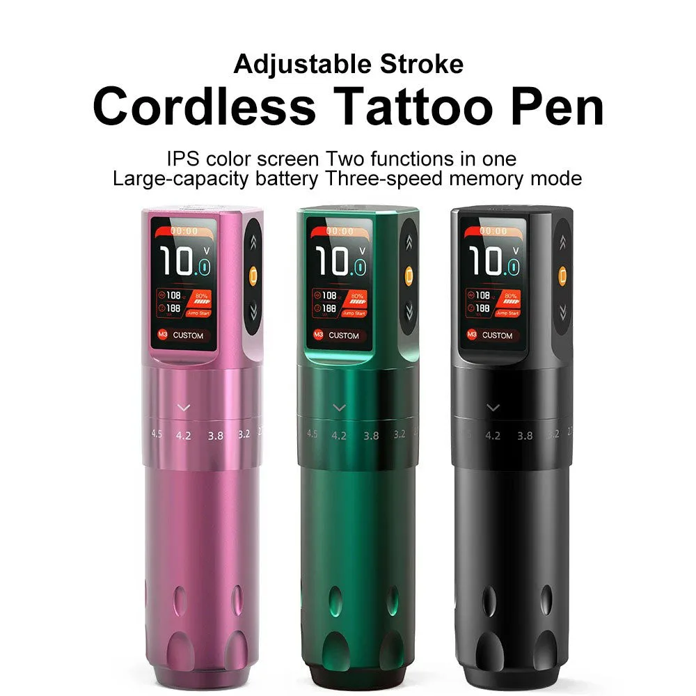 KT088 Adjustable Stroke Wireless Tattoo Pen Machine