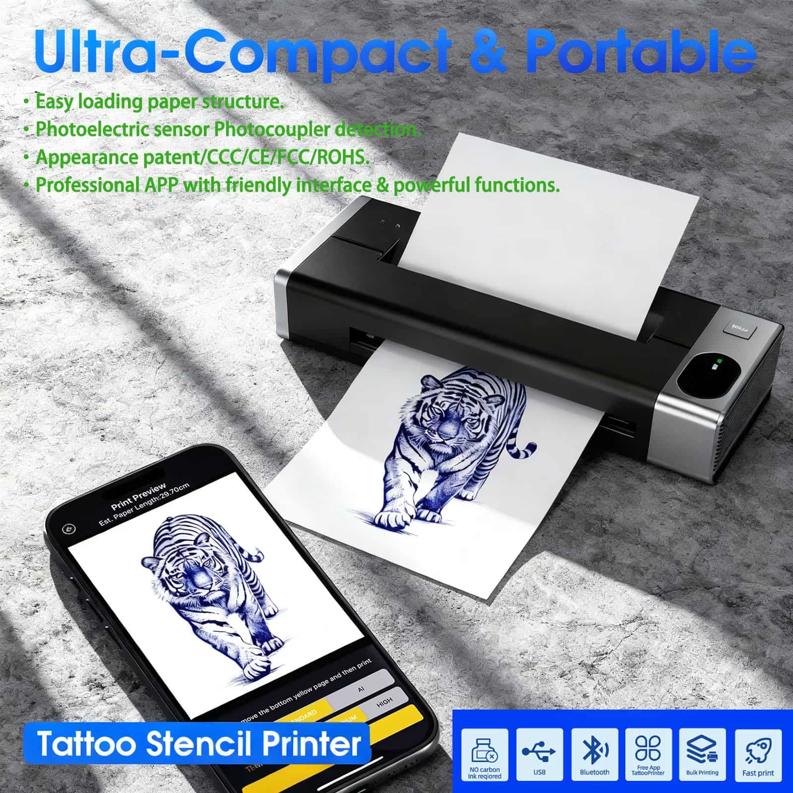 Stampante a trasferimento termico per tatuaggi M6