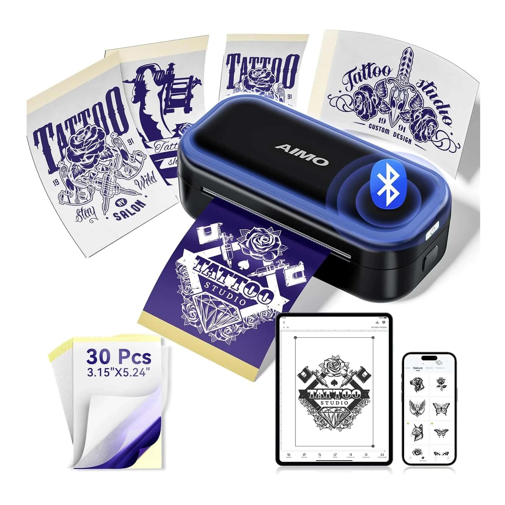MR3 Mini Bluetooth Thermal Tattoo Stencil Printer