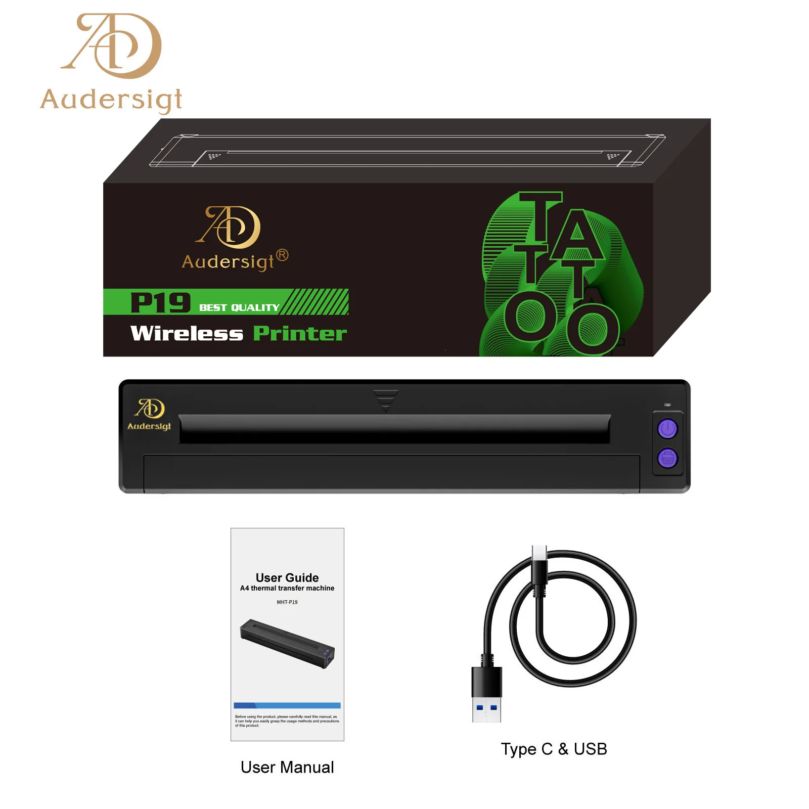 P19 طابعة وشم آلات