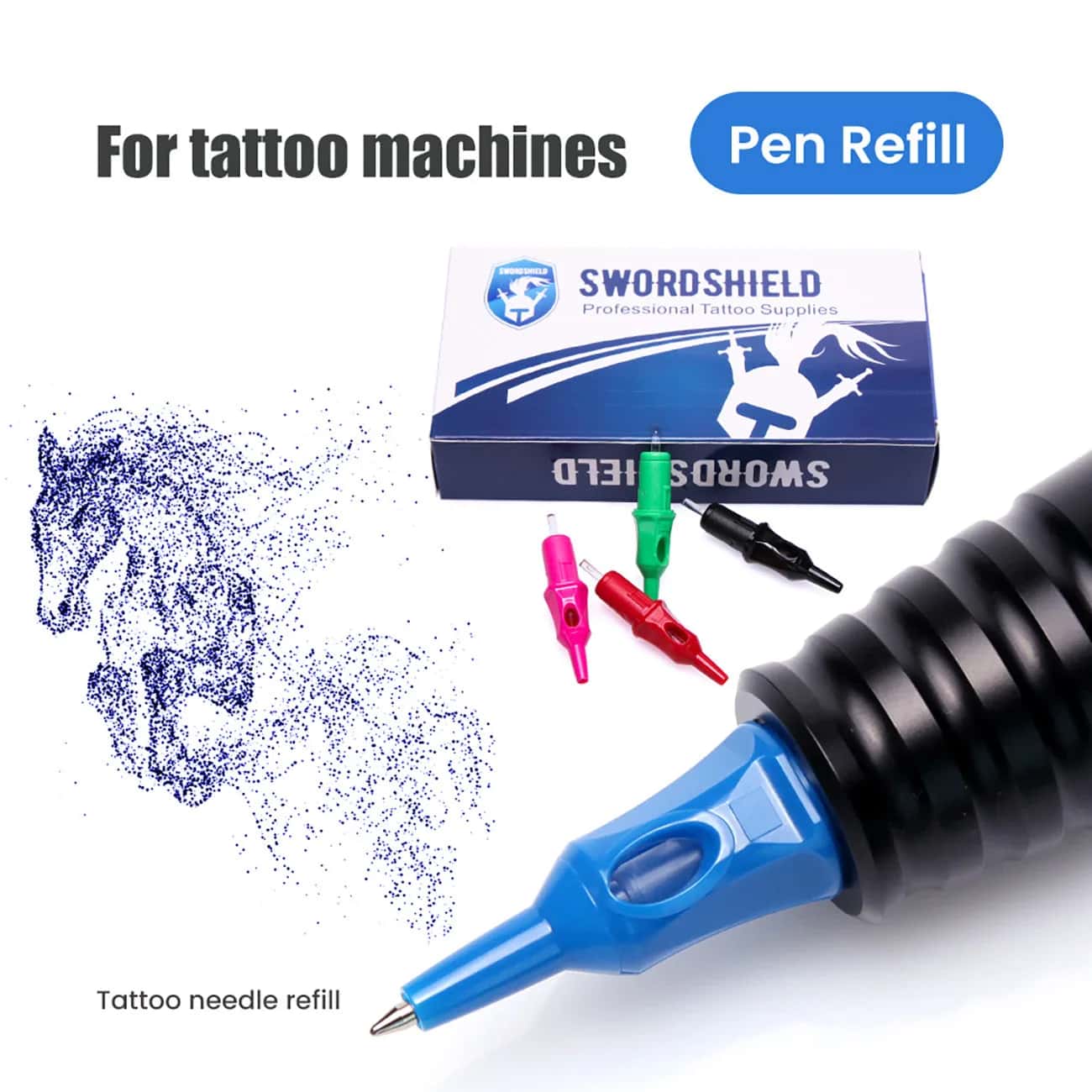 20 Ballpoint-Cartridges für Zeichnung und Stippling